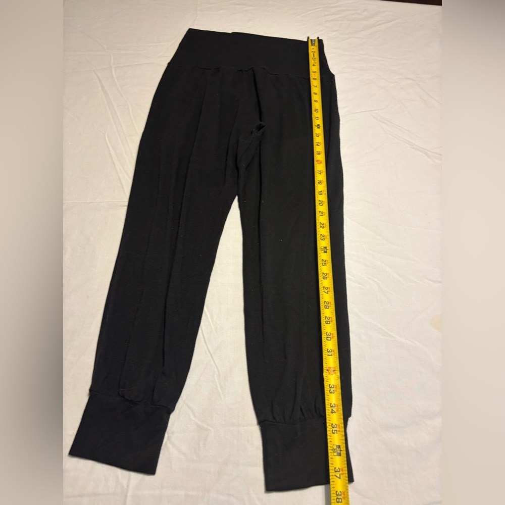 Black Medium Maternity Woman’s Jogger Pants - Picture 2 of 4